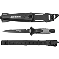 Cressi Finisher Cuchillo- Adultos Unisex- Negro-Gris- 2-7 cm